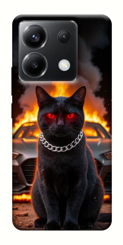 Чехол itsPrint Black trouble для Xiaomi Poco X6, животные, купить оптом с доставкой