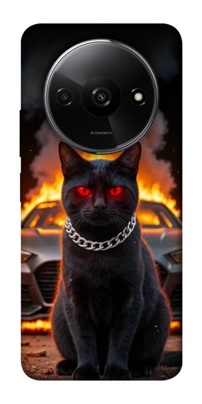 Чехол itsPrint Black trouble для Xiaomi Redmi A3, животные, купить оптом с доставкой