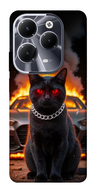Чехол itsPrint Black trouble для Infinix Hot 40, животные, купить оптом с доставкой