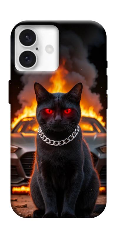 Чохол itsPrint Black trouble для Apple iPhone 16 Plus (6.7"), тварини, купити оптом з доставкою