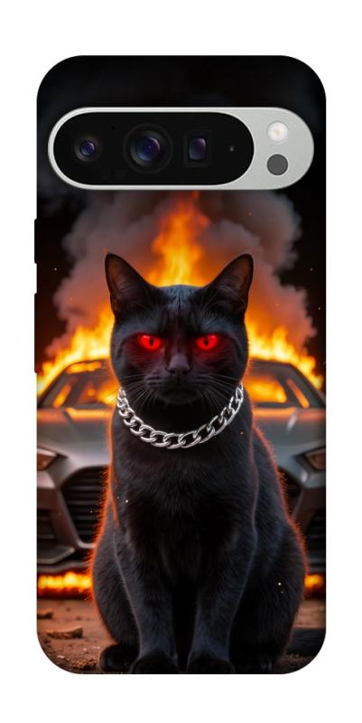 Чехол itsPrint Black trouble для Google Pixel 9 Pro XL, животные, купить оптом с доставкой