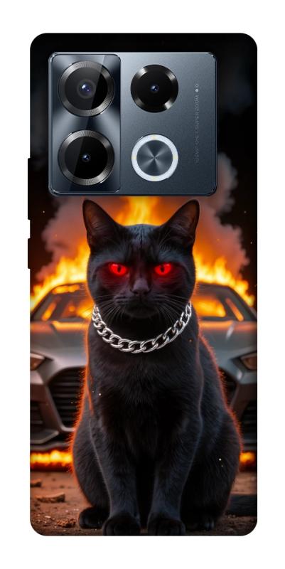 Чехол itsPrint Black trouble для Infinix Note 40 Pro 4G, животные, купить оптом с доставкой