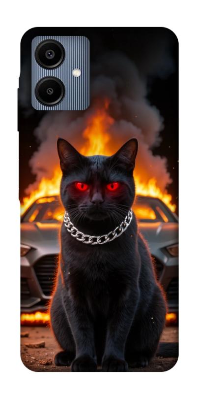 Чехол itsPrint Black trouble для Samsung Galaxy A06, животные, купить оптом с доставкой