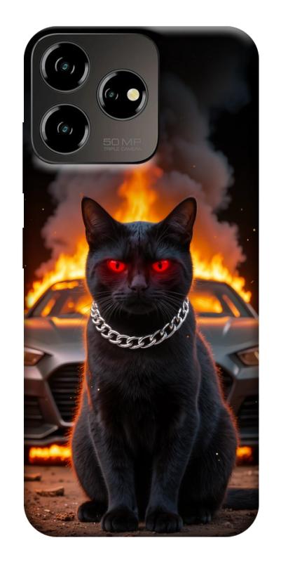 Чехол itsPrint Black trouble для ZTE Blade V50 Desing 4G, животные, купить оптом с доставкой