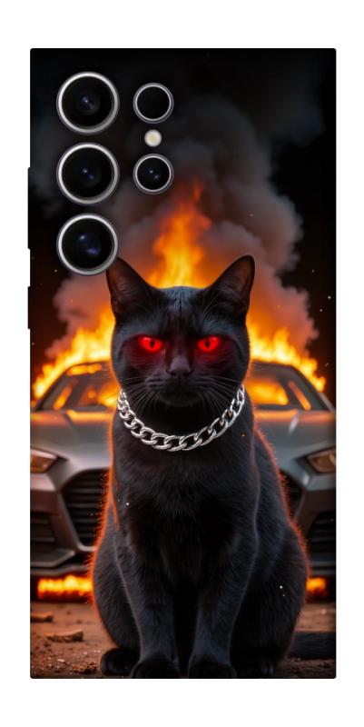 Чохол itsPrint Black trouble для Samsung Galaxy S25 Ultra, тварини, купити оптом з доставкою