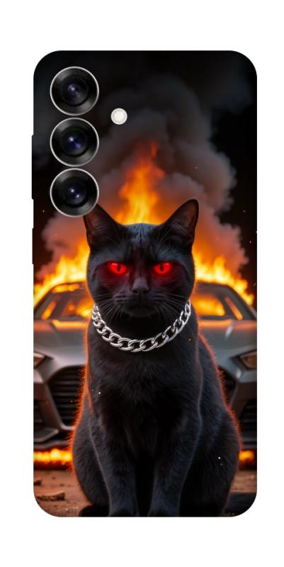 Чехол itsPrint Black trouble для Samsung Galaxy S25+, животные, купить оптом с доставкой