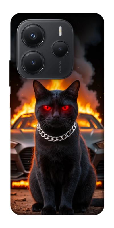 Чехол itsPrint Black trouble для Xiaomi Redmi Note 14 5G, животные, купить оптом с доставкой