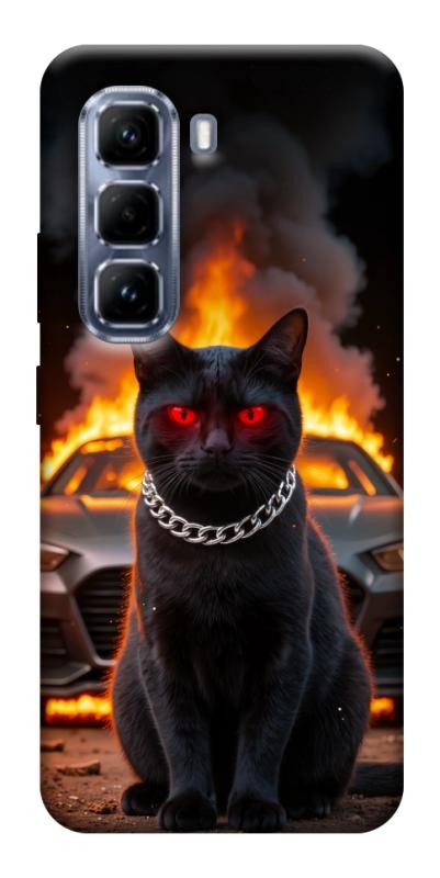 Чехол itsPrint Black trouble для Infinix Hot 50 Pro, животные, купить оптом с доставкой