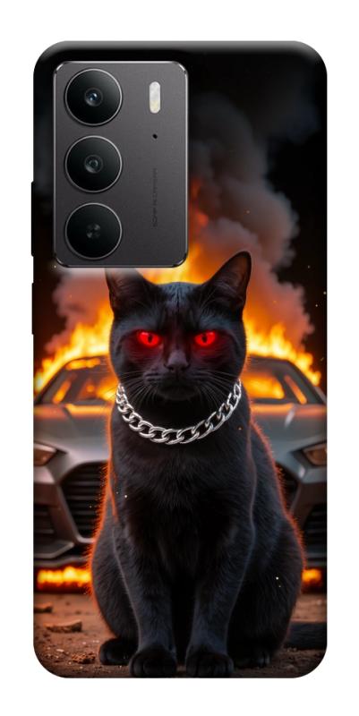 Чехол itsPrint Black trouble для Realme C75, животные, купить оптом с доставкой