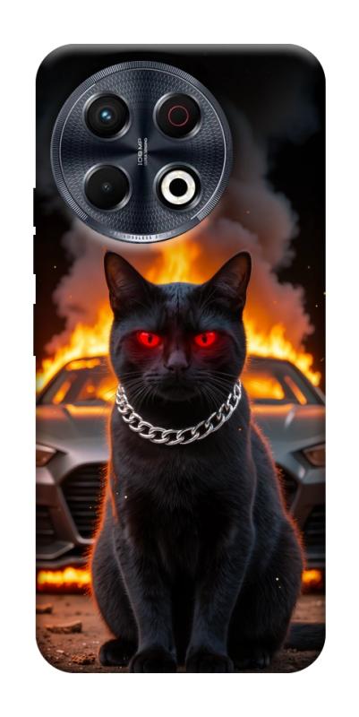 Чехол itsPrint Black trouble для TECNO Spark 30 Pro (KL7), животные, купить оптом с доставкой