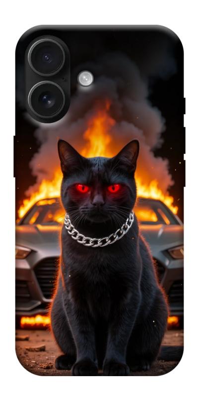 Чехол itsPrint Black trouble для Apple iPhone 17 (6.3"), животные, купить оптом с доставкой