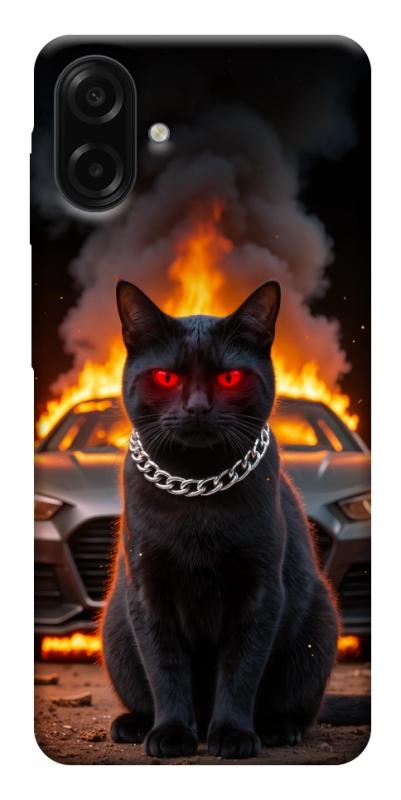 Чехол itsPrint Black trouble для Samsung Galaxy A07, животные, купить оптом с доставкой
