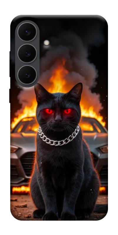 Чехол itsPrint Black trouble для Samsung Galaxy S25 FE, животные, купить оптом с доставкой