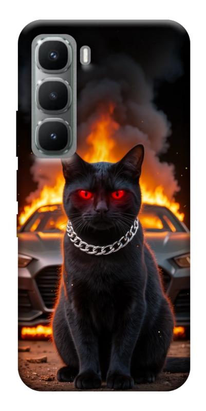 Чехол itsPrint Black trouble для Infinix Hot 60 Pro+, животные, купить оптом с доставкой