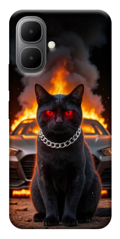 Чехол itsPrint Black trouble для Infinix Smart 10, животные, купить оптом с доставкой