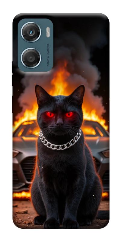 Чехол itsPrint Black trouble для Motorola Moto G06, животные, купить оптом с доставкой
