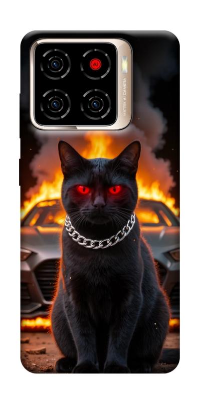 Чехол itsPrint Black trouble для ZTE Blade A56, животные, купить оптом с доставкой
