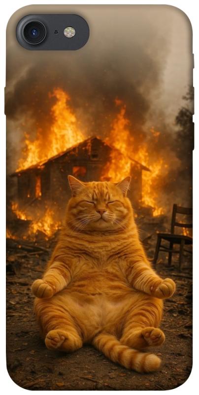 Чехол itsPrint Burning cat для Apple iPhone 7 / 8 (4.7"), животные, купить оптом с доставкой
