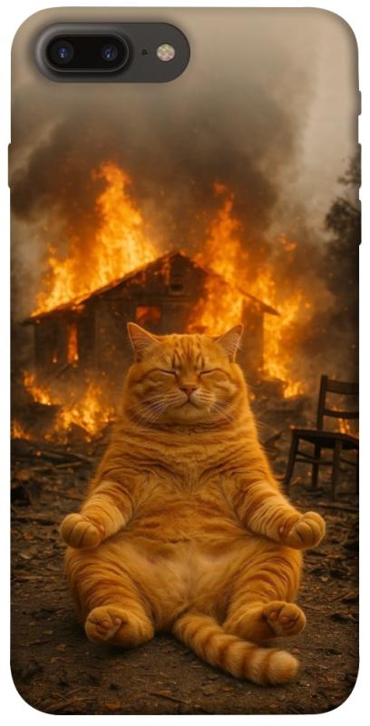 Чехол itsPrint Burning cat для Apple iPhone 7 plus / 8 plus (5.5"), животные, купить оптом с доставкой