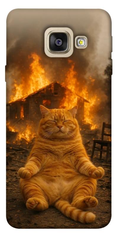 Чехол itsPrint Burning cat для Samsung A520 Galaxy A5 (2017), животные, купить оптом с доставкой