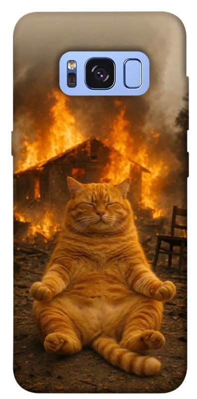 Чехол itsPrint Burning cat для Samsung G950 Galaxy S8, животные, купить оптом с доставкой