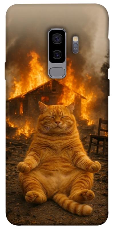Чехол itsPrint Burning cat для Samsung Galaxy S9+, животные, купить оптом с доставкой