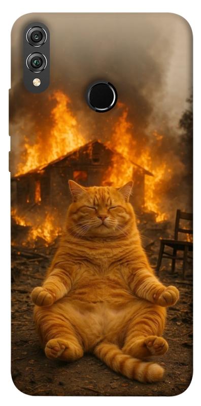 Чехол itsPrint Burning cat для Huawei Honor 8X, животные, купить оптом с доставкой