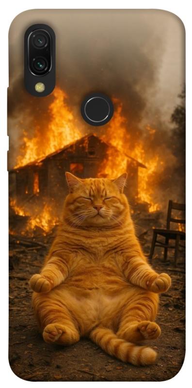 Чехол itsPrint Burning cat для Xiaomi Redmi 7, животные, купить оптом с доставкой