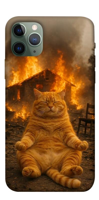 Чехол itsPrint Burning cat для Apple iPhone 11 Pro (5.8"), животные, купить оптом с доставкой