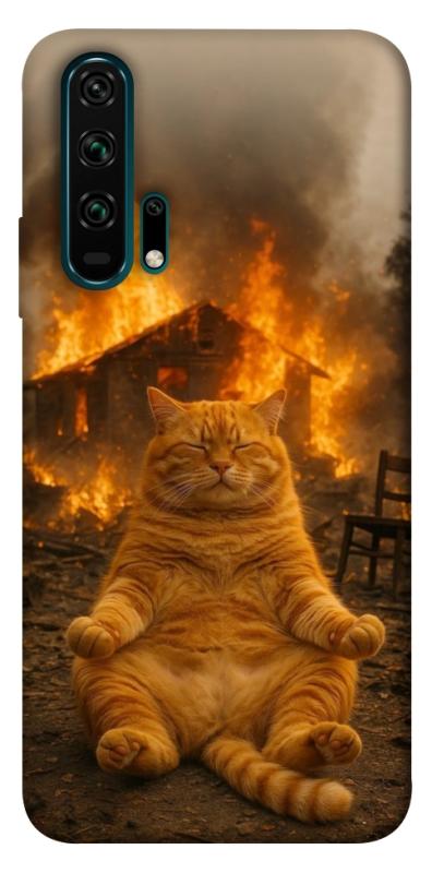 Чехол itsPrint Burning cat для Huawei Honor 20 Pro, животные, купить оптом с доставкой