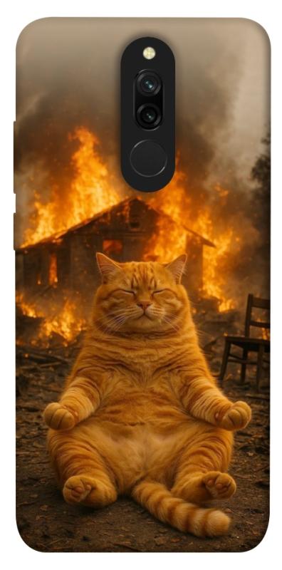 Чехол itsPrint Burning cat для Xiaomi Redmi 8, животные, купить оптом с доставкой