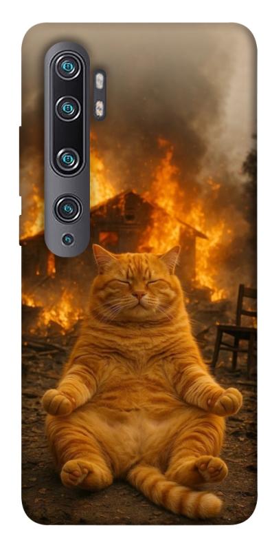 Чехол itsPrint Burning cat для Xiaomi Mi Note 10 / Note 10 Pro / Mi CC9 Pro, животные, купить оптом с доставкой