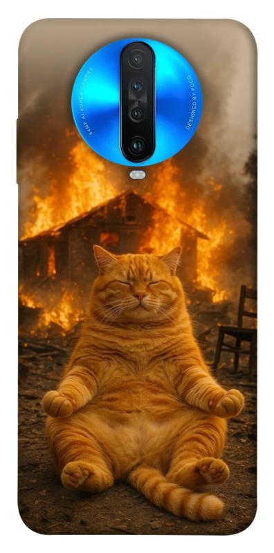 Чехол itsPrint Burning cat для Xiaomi Redmi K30, животные, купить оптом с доставкой