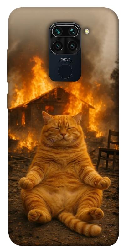 Чохол itsPrint Burning cat для Xiaomi Redmi Note 9 / Redmi 10X, тварини, купити оптом з доставкою