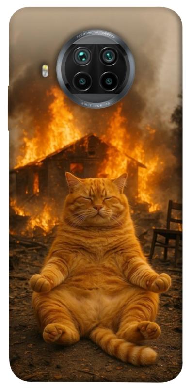 Чехол itsPrint Burning cat для Xiaomi Mi 10T Lite / Redmi Note 9 Pro 5G, животные, купить оптом с доставкой