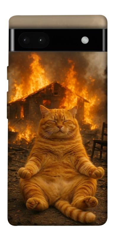 Чехол itsPrint Burning cat для Google Pixel 6a, животные, купить оптом с доставкой