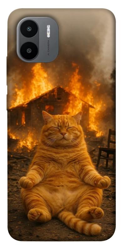 Чехол itsPrint Burning cat для Xiaomi Redmi A1 / A2, животные, купить оптом с доставкой