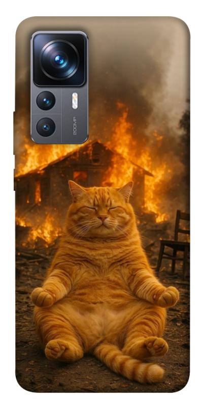 Чехол itsPrint Burning cat для Xiaomi 12T / 12T Pro, животные, купить оптом с доставкой