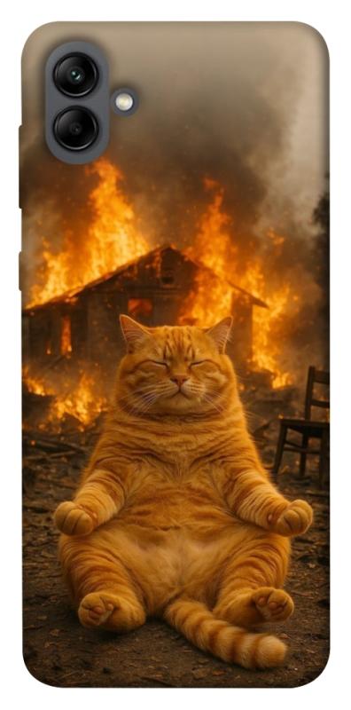 Чехол itsPrint Burning cat для Samsung Galaxy A04, животные, купить оптом с доставкой