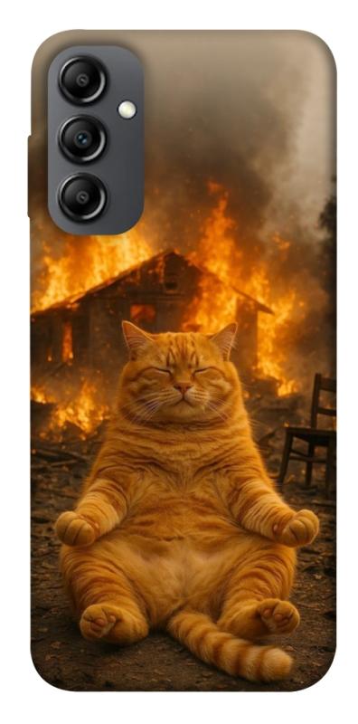 Чехол itsPrint Burning cat для Samsung Galaxy A14 4G/5G, животные, купить оптом с доставкой