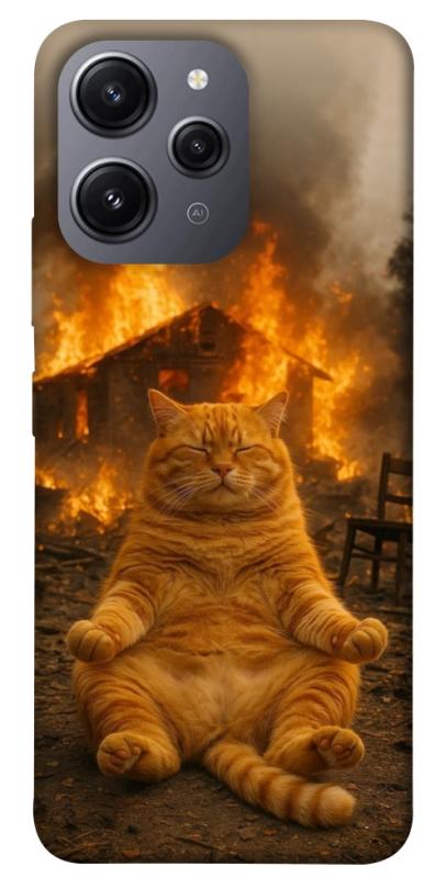 Чехол itsPrint Burning cat для Xiaomi Redmi 12, животные, купить оптом с доставкой