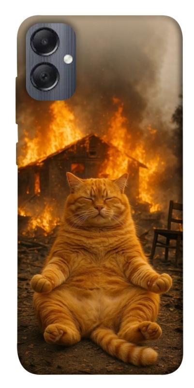 Чохол itsPrint Burning cat для Samsung Galaxy A05, тварини, купити оптом з доставкою