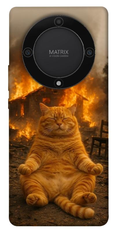 Чехол itsPrint Burning cat для Huawei Magic5 Lite, животные, купить оптом с доставкой