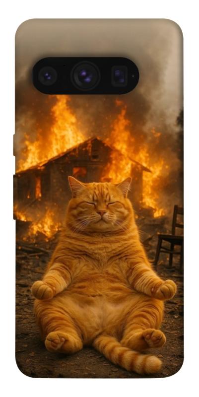 Чохол itsPrint Burning cat для Google Pixel 8 Pro, тварини, купити оптом з доставкою