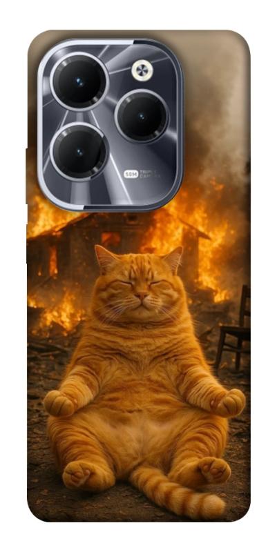 Чехол itsPrint Burning cat для Infinix Hot 40, животные, купить оптом с доставкой