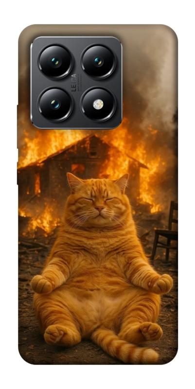 Чехол itsPrint Burning cat для Xiaomi 14T, животные, купить оптом с доставкой