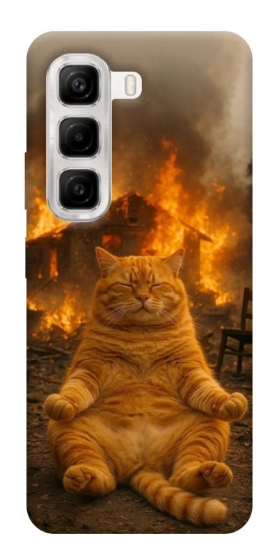 Чехол itsPrint Burning cat для Infinix Hot 50 4G, животные, купить оптом с доставкой