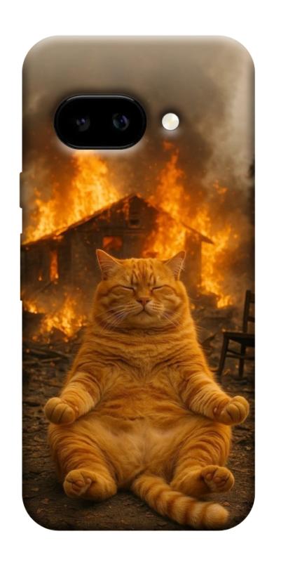 Чехол itsPrint Burning cat для Google Pixel 9a, животные, купить оптом с доставкой