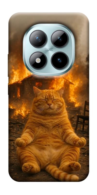 Чехол itsPrint Burning cat для Xiaomi Redmi Note 15 Pro+ 5G, животные, купить оптом с доставкой