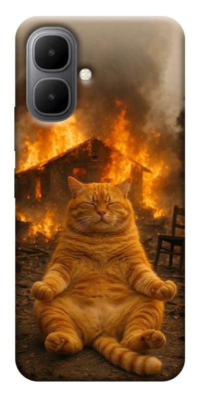 Чехол itsPrint Burning cat для Infinix Smart 10, животные, купить оптом с доставкой